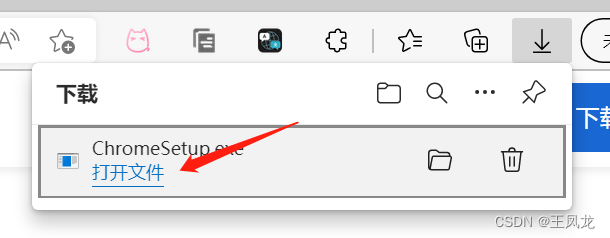 打开下载好的 Chrome 安装程序